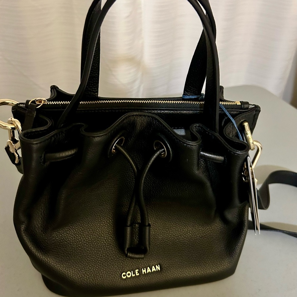 Cole Haan Black Leather Satchel